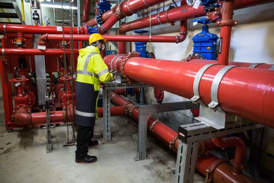 Testing gas working pressure at a Ryde property