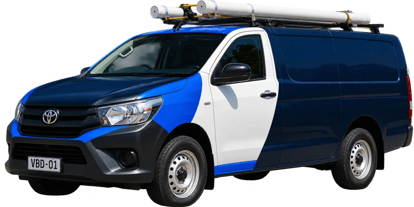 Our van, covering Ryde and the surrounding suburbs